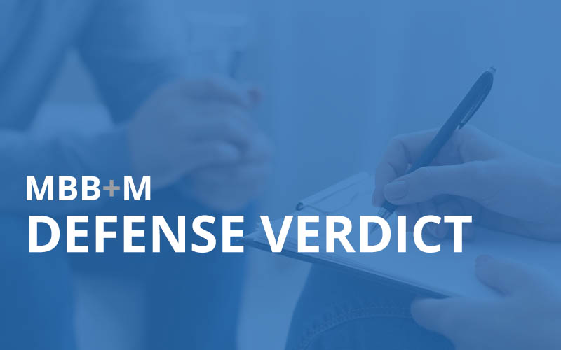 Defense Verdict